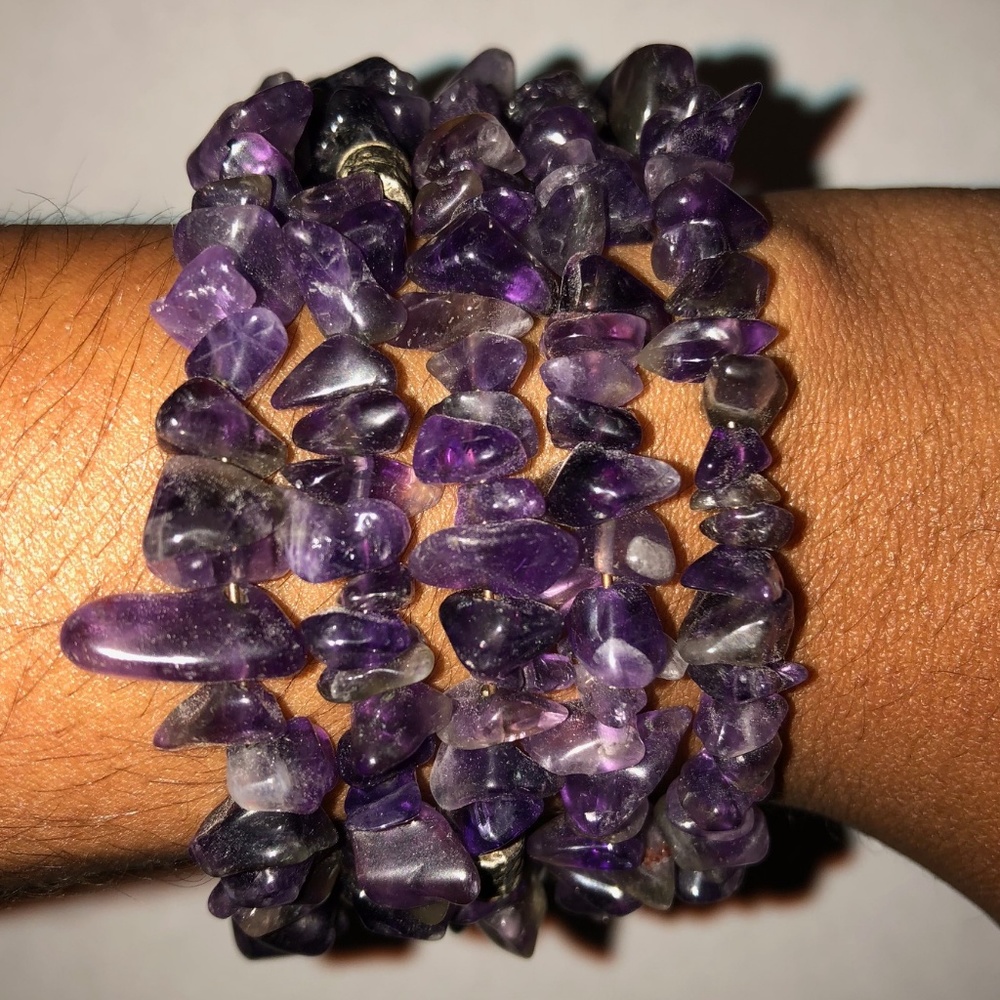 Amethyst  Cuff Bangle